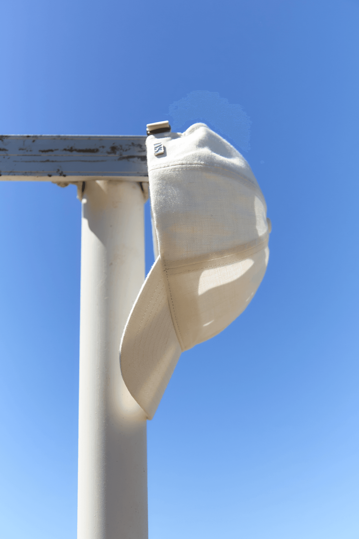 White summer cap made from Italian linen, from Varsity Headwear